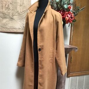 Women's Tan Long Coat